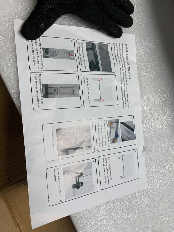 Photo 1 of ***FACTORY SEALED***XLarge Dog Door for Sliding Glass Doors, Adjustable 75.39"-81.3" Slider Height, Extra Large Dog Door for Sliding Door, All-Metal Framed & Tempered Glass Lockable Panel Can Slide Up and Down