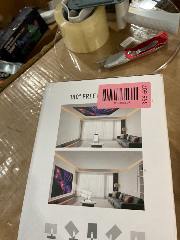 Photo 1 of ?Electric Focus?Magcubic Mini Projector 4K Support, Smart Projector with WiFi 6 and Bluetooth 5.4, 5W Soundbase Speaker, 180° Rotation, Portable Proyector for Home Theater