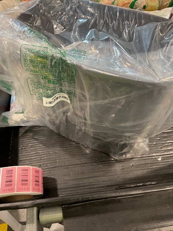 Photo 1 of **MAJOR DAMAGE**
Amazon Basics 8-Sheet High Security Cross Cut Paper and Credit Card Shredder with P-4 Security, Auto Shut-off, Black