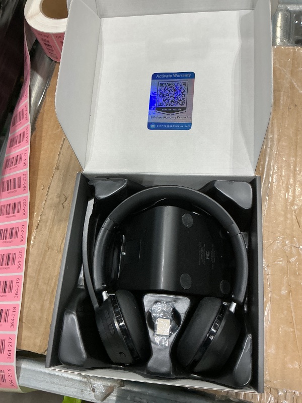 Photo 1 of (Upgraded Version) Wireless Headset, Bluetooth Headset with Noise Cancelling Microphone, Best Headphones with Mic Mute & USB Dongle for PC/Computer/Laptop/Cell Phones/Remote Work/Call Center