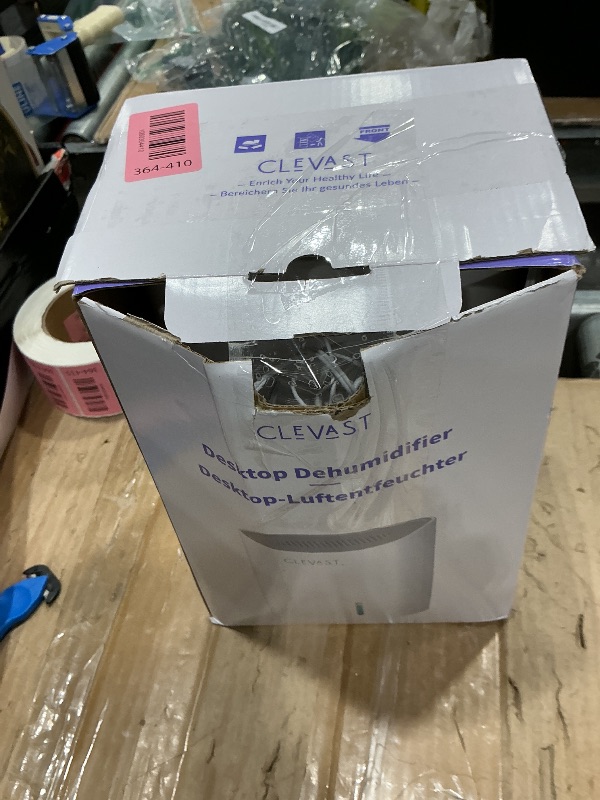 Photo 1 of **UNTESTED**
CLEVAST Small Dehumidifier for Home, 30oz Mini Quiet Dehumidifier for Bathroom Bedroom, Portable Compact Air Dehumidifier for Closet, RV, Camper