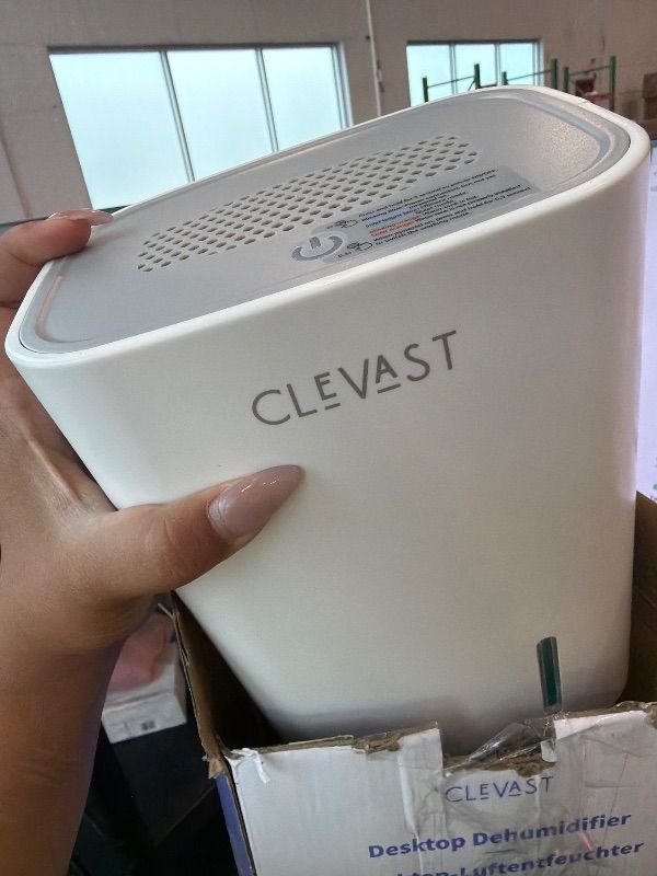Photo 1 of **UNTESTED**
CLEVAST Small Dehumidifier for Home, 30oz Mini Quiet Dehumidifier for Bathroom Bedroom, Portable Compact Air Dehumidifier for Closet, RV, Camper