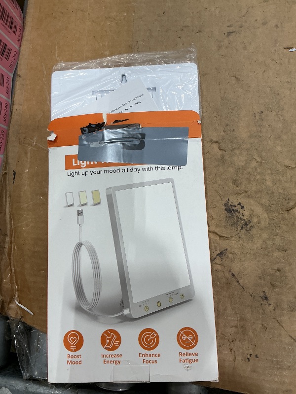 Photo 1 of 10000 Lux Light Therapy Lamp - Full Spectrum Therapy Light, 3 Color Temperature & Wall Mount Therapy Lamp, Portable Daylight Lamp for Home & Office, Memory Function & Touch Control.