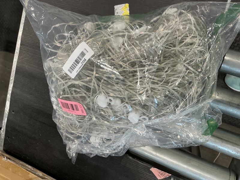 Photo 1 of 10x10ft White Backdrop Curtains with Lights String for Wedding Parties Wrinkle Free Polyester Photo Backdrop Drapes Back Drop Cloth Drapery for Birthday Party Background Decorations 5x10ft, 2 Panels