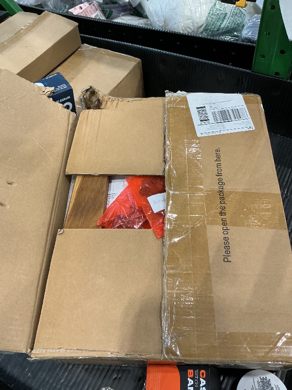 Photo 1 of **DAMAGED**
14" Compact Teak Shower Stool with Shelf & Handle - Waterproof, Non-Slip Bath Bench for Small Bathrooms/Tub/Outdoor Use, 300 lbs Capacity (Patented)