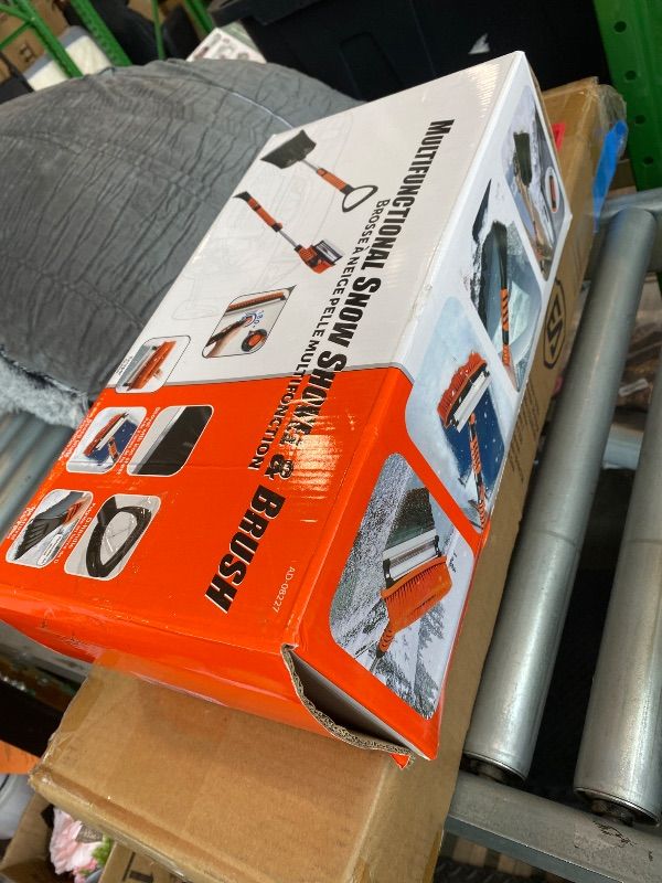 Photo 1 of **UNTESTED**
Wikihhome 42" Ice Scraper and Extendable Snow Brush, Detachable Snow Scraper, Emergency Snow Shovel with Foam Grip and 180° Pivoting Brush Head for Car Windshield, Car Auto Truck SUV, Vehicle