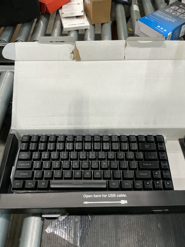Photo 1 of *MISSING PARTS*
RedThunder K84 Wireless Keyboard and Mouse Combo, Rainbow Backlit Rechargeable Battery, 75% Layout TKL Ultra Compact Gaming Keyboard & Lightweight 3200 DPI Honeycomb Optical Mouse (Black)