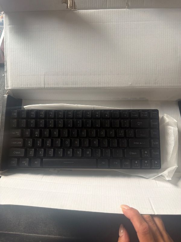Photo 1 of *MISSING PARTS*
RedThunder K84 Wireless Keyboard and Mouse Combo, Rainbow Backlit Rechargeable Battery, 75% Layout TKL Ultra Compact Gaming Keyboard & Lightweight 3200 DPI Honeycomb Optical Mouse (Black)