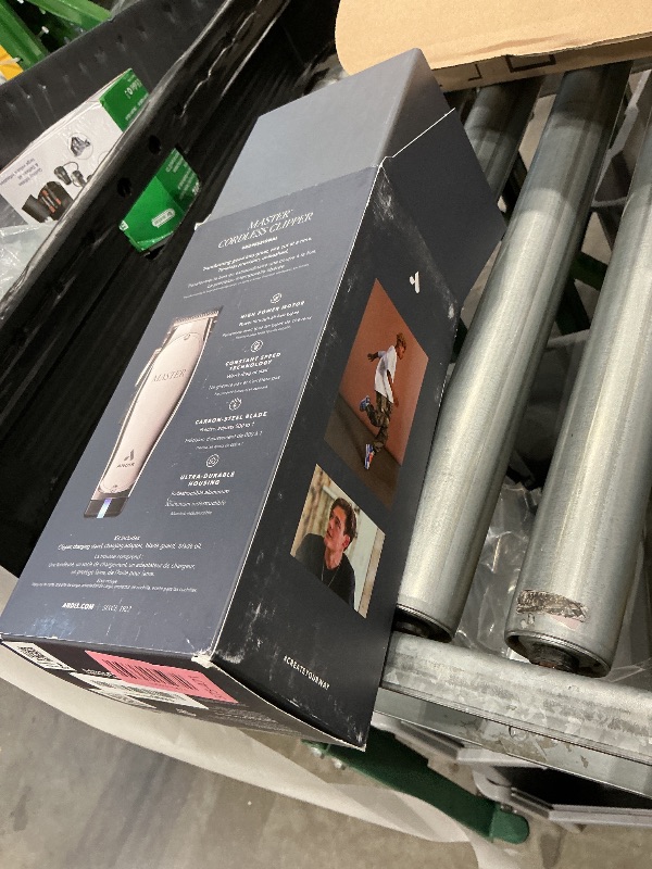 Photo 1 of **UNTESTED**
Andis 12660 Professional Master Corded/Cordless Hair Clipper, Adjustable Carbon Steel Blade Hair Clipper for Close Cutting, Silver