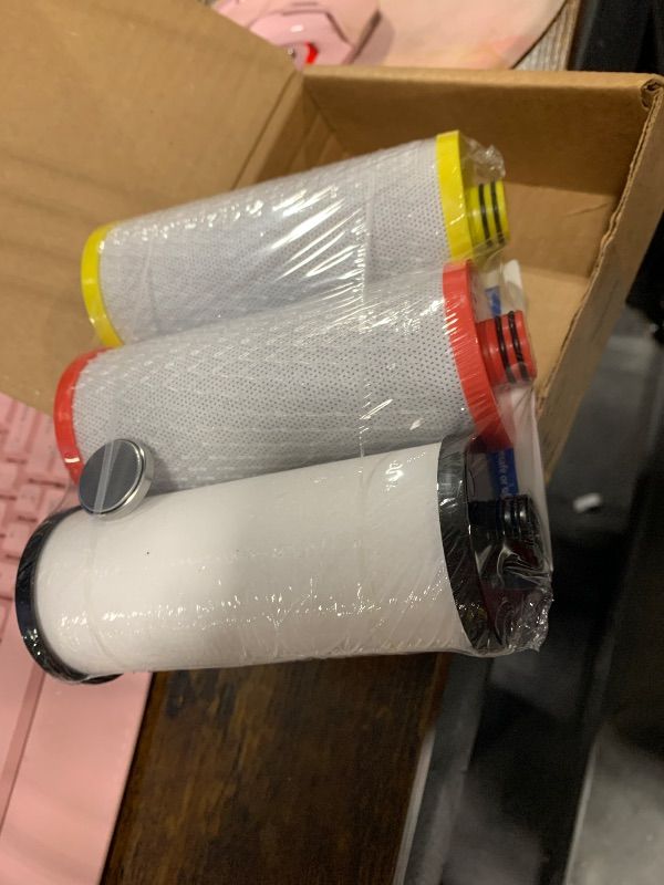 Photo 1 of ***FACTORY SEALED, SELLING FOR PARTS, FINAL SALE***Aquasana Replacement Filter Cartridges | Fit Claryum 3-Stage Under Sink Water Filter | WQA Certified to Reduce Up to 99.99% of PFAS, Microplastics, Lead & Chlorine | AQ-5300R | AQ-C3-R***FACTORY SEALED, S