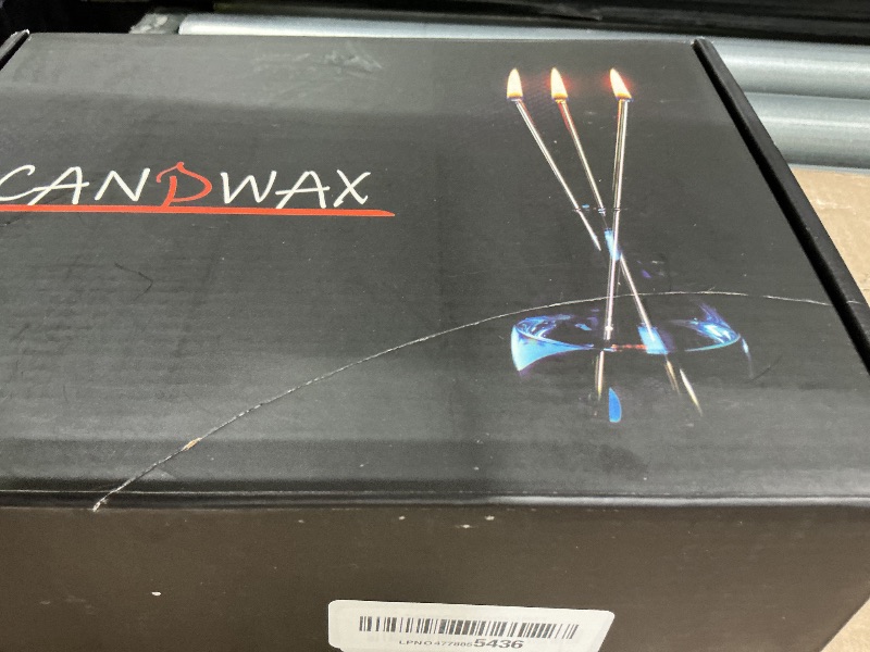 Photo 1 of *MISSING PARTS*
CANDWAX Refillable Candle - Everlasting Glass Oil Candle Gift Set with Lamp Oil Bottle 17oz, Funnel and 2 Sets of Metal Wicks Gold and Silver - Ideal as Decorative Candles