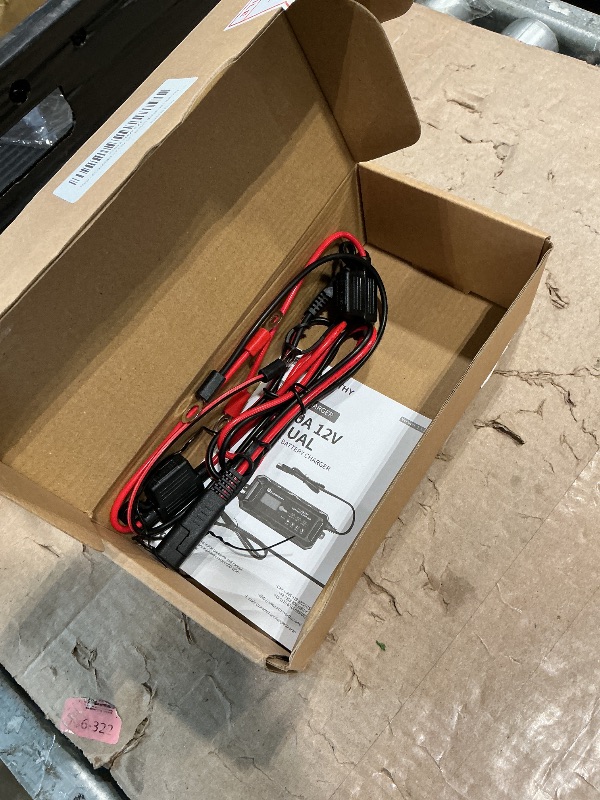 Photo 1 of ***MISSING MAIN CHARGER*** ECO-WORTHY 12V 5A Automatic Smart Battery Charger and Maintainer LCD Display for Lead Acid and Lithium (LiFePO4) Battery