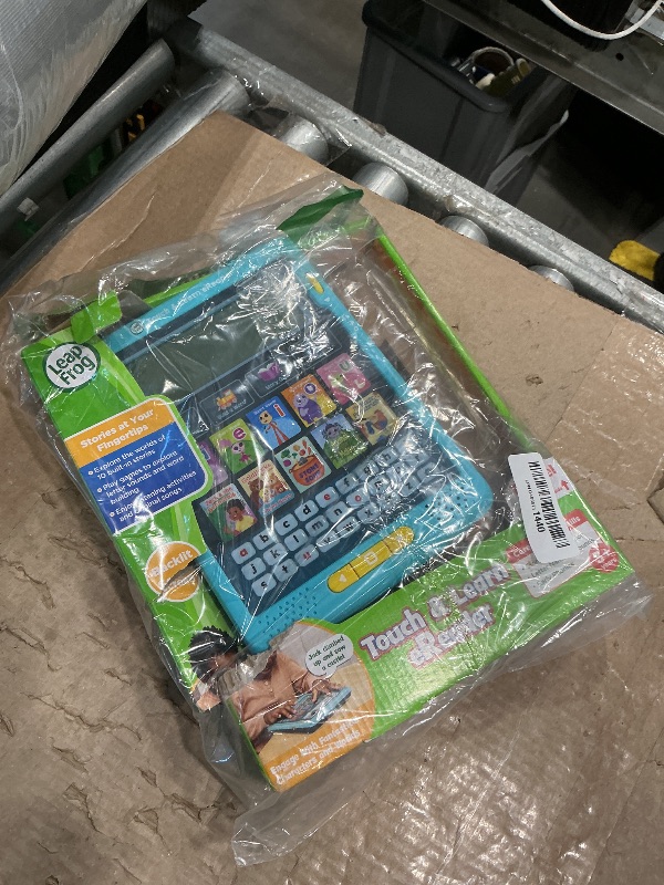 Photo 1 of **MINOR DAMAGE/check clerk comments**
LeapFrog Touch and Learn eReader, Teal