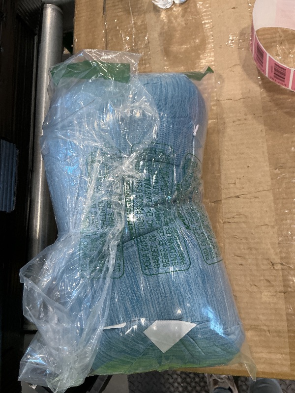 Photo 1 of 1 MIDDLE ONE Round Cylinder Bolster Pillow with Removable Cooling Cover, Tube Roll Cervical Pillow for Head, Neck, Back and Legs Support, 13"x 6", Blue