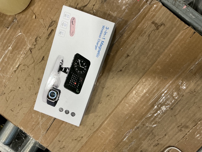 Photo 1 of **USED**
Upgraded 3 in 1 Wireless Charging Station for Apple Devices, Faster Mag-Safe Charger Stand, Magnetic Charger Station for iPhone 17/16/15/14/13/12 Series & AirPods Pro & Apple Watch Series ?Pink?