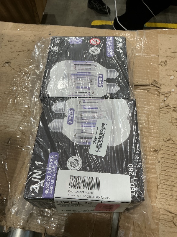 Photo 1 of [2-Pack] BANPESTT Bug Zapper Light Bulb 2-in-1 Indoor Mosquito Zapper Gnat Trap- Electric Fly Insect Killer&Bug Catcher for Home Backyard Patio