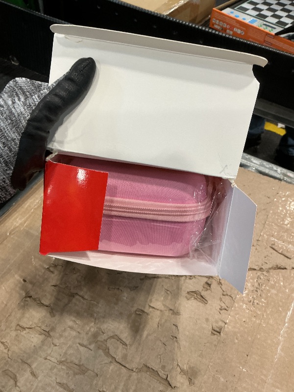 Photo 1 of [Charge inside] Carrying Case for Nintendo Switch 2 2025 / Switch OLED / Switch with Adapter and Joy-Con Storage, Travel Case for Switch 2 Console with 22 Game Card Storage (Pink)