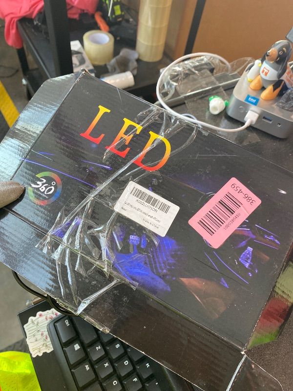Photo 1 of *MISSING PARTS*
Interior Car LED Strip Lights APP Control, 5 in 1 RGB 16 Million Colors Ambient Lighting Kit with 236 inches Fiber Optic, Music Mode Inside Car Lighting Decorations