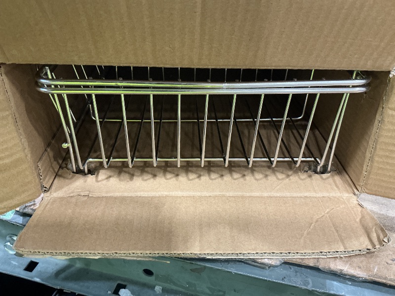 Photo 1 of **UNTESTED**
AIDERLY Dish Drying Rack in Sink Expandable Stainless Steel Kitchen Dish Drainer with 4 Cup Holders, Silver