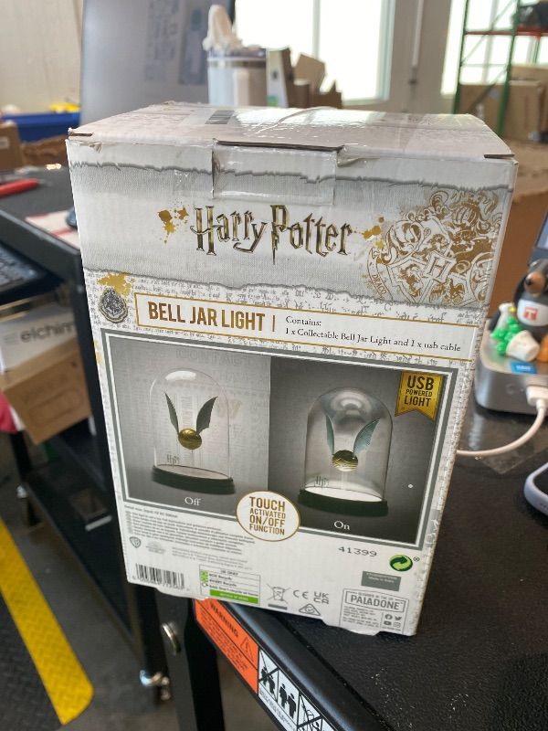 Photo 1 of *MINOR DAMAGE - USED*
Paladone Harry Potter Levitating Golden Snitch Light, Touch Activated Desk Lamp Accessories, Officially Licensed Harry Potter Decor Gifts & Collectibles