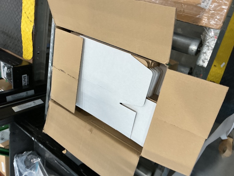 Photo 1 of 10 Pack 8"x6"x4" inch Small Shipping Boxes White Corrugated Cardboard Box for Small Business, Mailer, Shipping, and Packing
