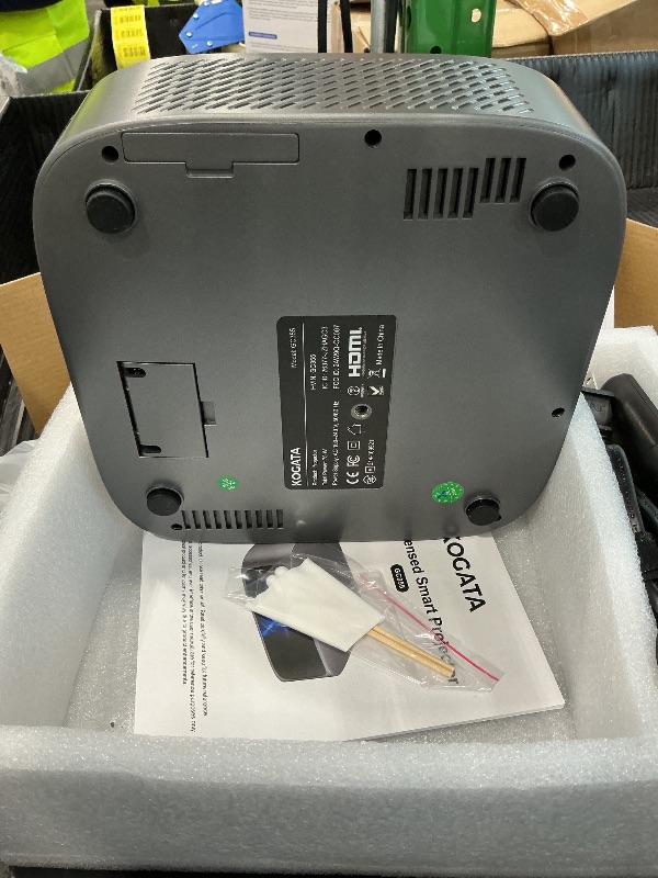 Photo 1 of [Short Throw/Built in Apps] Projector 4K with WiFi and Bluetooth, 2000ANSI TOF Auto Focus Keystone Smart Projector for Dolby Audio Home Theater Movie, Kogata Outdoor Projector Portable Ceiling Gray