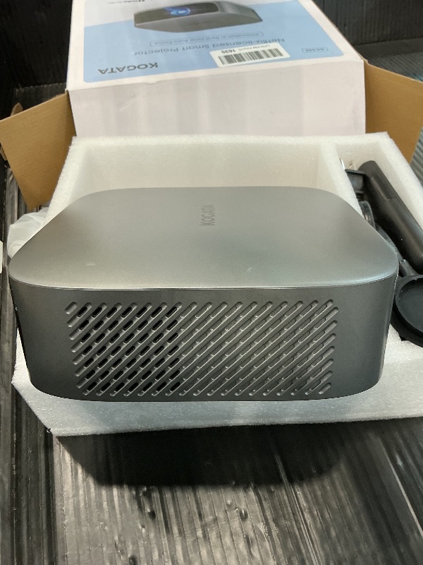 Photo 1 of [Short Throw/Built in Apps] Projector 4K with WiFi and Bluetooth, 2000ANSI TOF Auto Focus Keystone Smart Projector for Dolby Audio Home Theater Movie, Kogata Outdoor Projector Portable Ceiling Gray