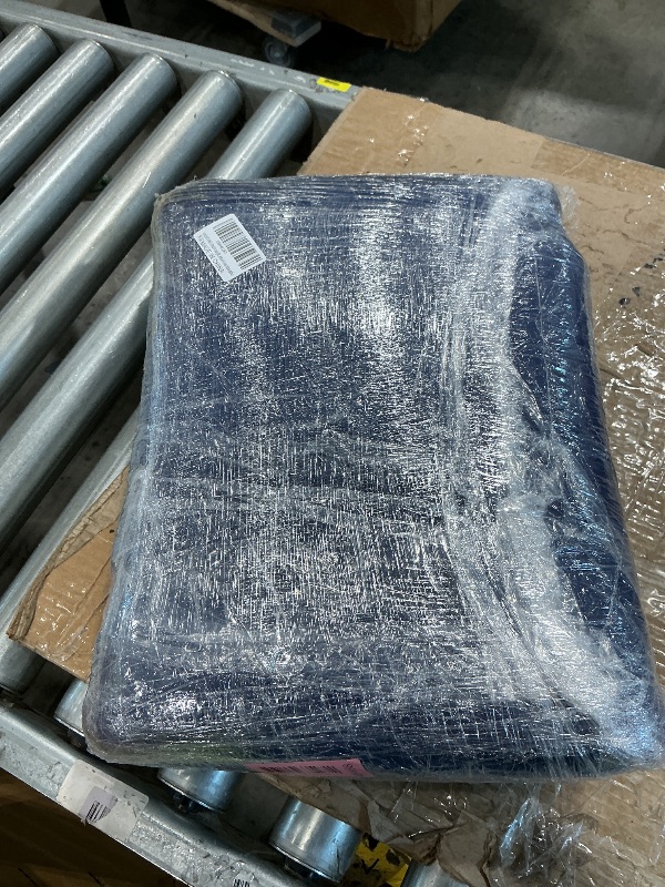 Photo 1 of 1 Pack Moving Blankets Heavy Duty 80"x72" Quilted Packing Blankets for Moving Furniture Padded Shipping Furniture Mover Blue