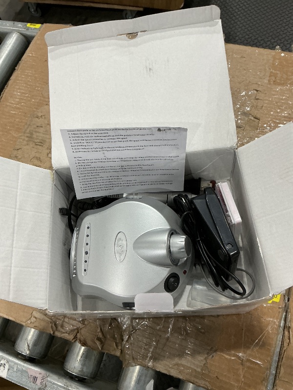 Photo 1 of *UNTESTED*
30000RPM Electric Nail Drill Machine Efile Professional Nail File for Acrylic Gel Dip Powder Nail, 6 Sanding Bands & 6 Nail Drill Bits for Home Salon Use
