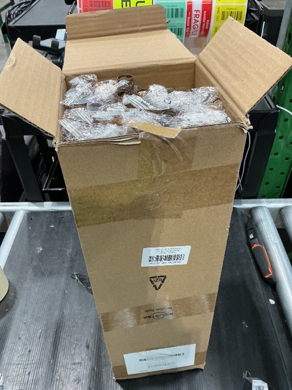 Photo 1 of *MISSING PARTS UNKNOWN*
Wolistsa Wood Double Curtain Rods for Windows 120 to 170 Inch, Adjustable Decorative 1" Extra Long Boho Heavy Duty Dual Curtain Rod, Farmhouse Double Drapery Pole with Modern Faux Wood Grain Finials