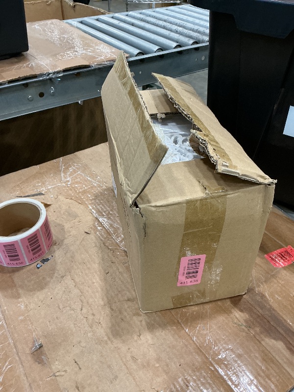 Photo 1 of **MAJOR DAMAGE**
Creative Scents Mirror Janette White Tissue Box Cover Rectangular - Decorative Tissue Box Holder for Bathroom with Durable Bottom Slider - Retangle Bathroom Tissue Holder