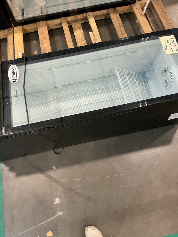 Photo 1 of **NON-FUNCTIONAL**
KoolMore 21 in. One Glass Door Commercial Display Merchandiser Refrigerator Cooler in Black, ETL Listed, 8 cu. ft. (KM-MDR-1GD-8C)