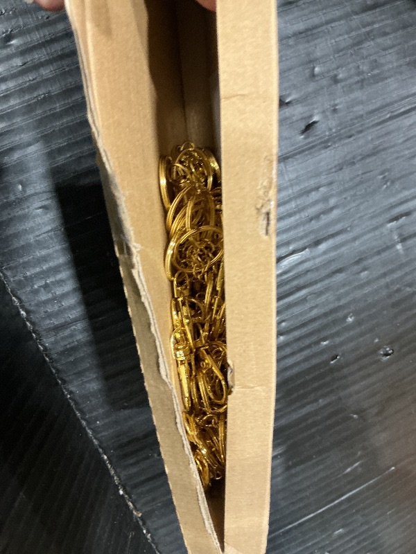 Photo 1 of 100 Pcs Swivel Snap Hook and Key Rings with Chain and Jump Rings for Keychain Lanyard DIY Jewelry Crafts Accessories(50 Lanyard Snap Hooks+50 Key Ring with Chains) (Gold)