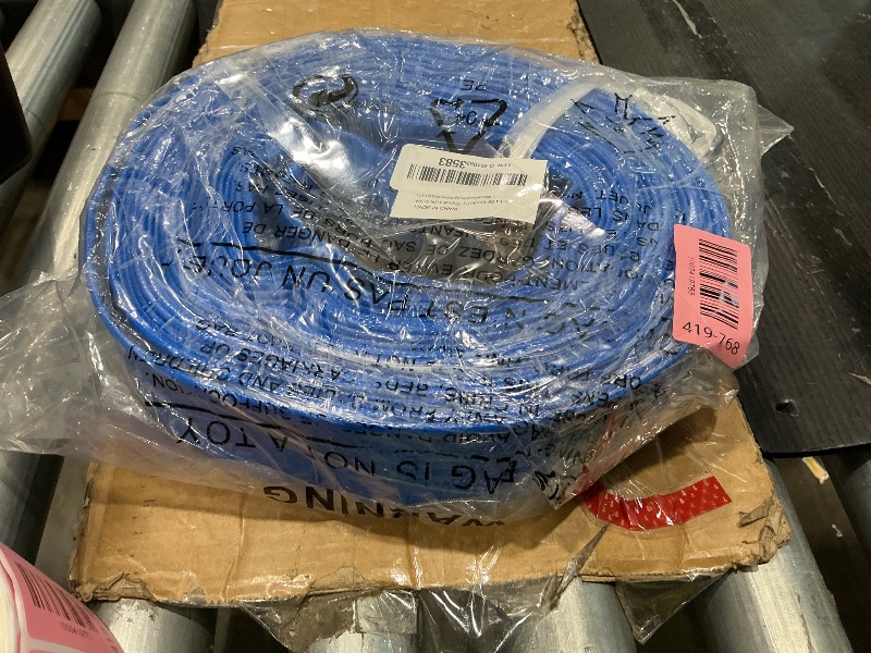 Photo 1 of 1-1/4" x 50ft PVC Lay Flat Water Pump Discharge Hose with NPT Pin Lug and Nipple Fittings, Heavy Duty Reinforced Pool Backwash Hose Assembly
