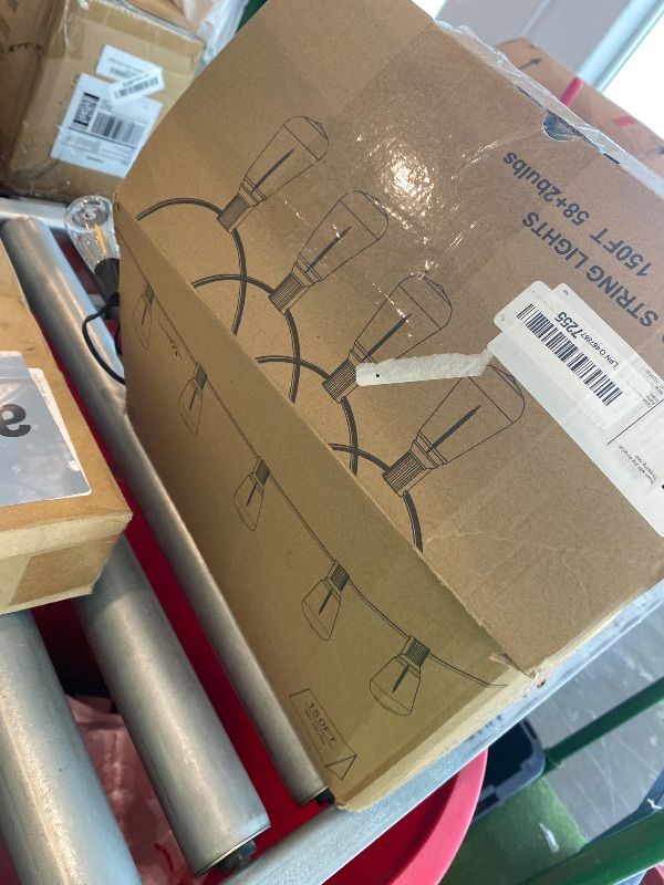 Photo 1 of *UNTESTED*
Outdoor String Led Patio Lights - 150Ft 45M Outside Waterproof Light With Remote Dimmable ST38 Shatterproof Bulb Connectable Hanging Outdoor Electric Lighting For Backyard Yard Gazebo Porch Party