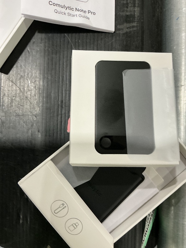 Photo 1 of ** LOCKED TO PREVIOUS OWNER, ITEM CAN BE RESET**
Comulytic Note Pro AI Voice Recorder, Unlimited Transcribe & Summarize, AI Note Taking Recording Device w/Case, App Control, 113 Languages for Calls, Meetings, Lectures, Interviews, Black