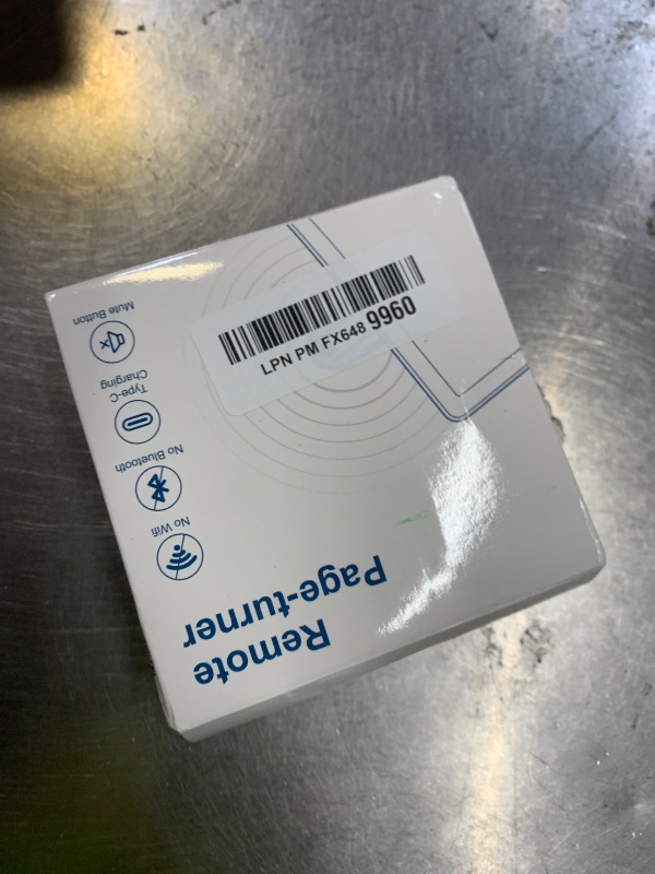 Photo 1 of [2 Clips] Finger Ring Kindle Page Turner Remote Control for Paperwhite: Rechargeable Wireless Clicker for Reading on Bed for iPhone Android iPad, Camera Shutter & Video Record Accessories (Black)