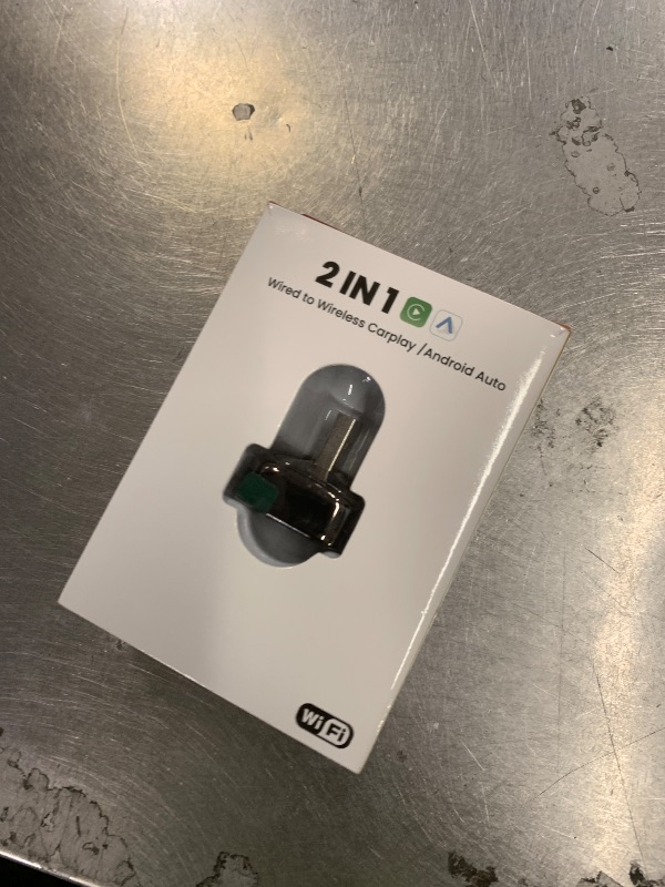 Photo 1 of Wireless Carplay Adapter & Android Auto 2026 Upgrade Wired CarPlay to Wireless,2-in-1 Mini USB Design with Fast Stable Connection Car Play for Apple iOS 10+, Android 11+ Version