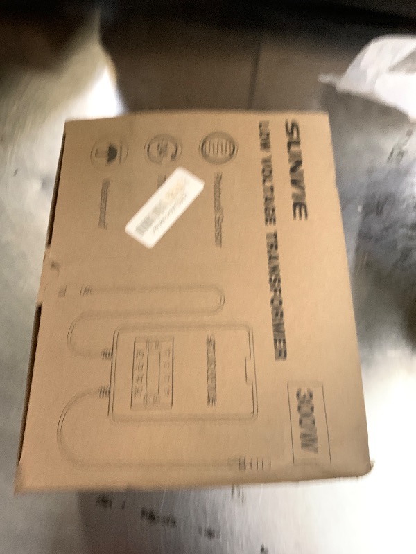 Photo 1 of SUNVIE 300W Low Voltage Transformer with Timer and Photocell Sensor Landscape Lighting Transformer Waterproof 120V to 12V/14V AC Outdoor Low Voltage Transformers for Landscape Pathway Lights Spotlight