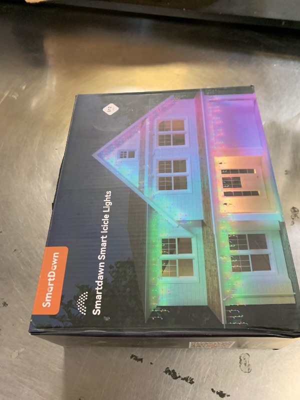 Photo 1 of SmartDawn Smart Icicle Lights for Outside - 56ft 512 LED Color Changing Icicle Christmas Lights Outdoor - APP Controller 50+Preset Modes 16M Color Customize DIY Dynamic Lighting Effect