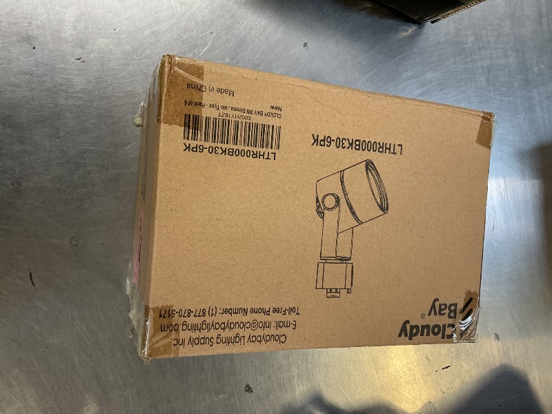 Photo 1 of CLOUDY BAY 8W Dimmable LED Track Light Head,CRI 90+ Warm White 3000K,Adjustable Tilt Angle Track Lighting Fixture,120V 40° Angle for Accent Retail,Black Finish Halo Type - Pack of 6