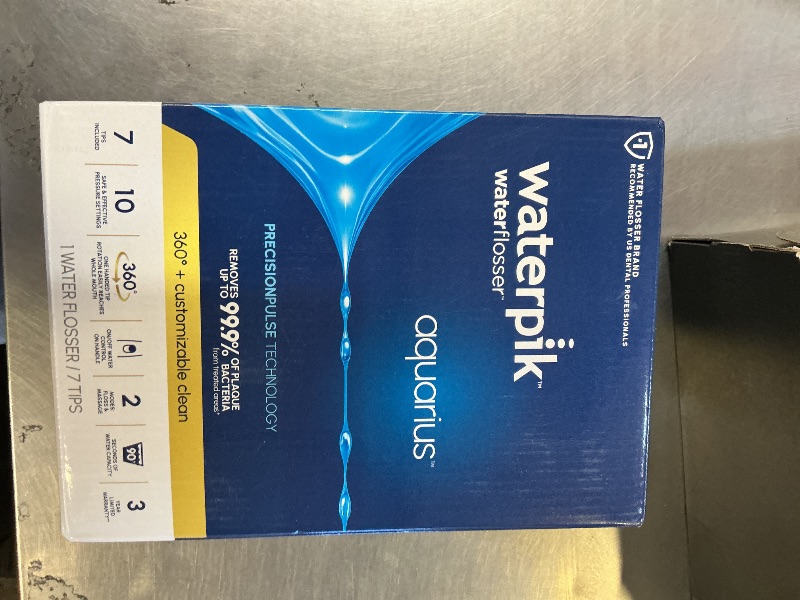 Photo 1 of Waterpik Aquarius Water Flosser For Teeth Cleaning, Gums, Braces, Dental Care, Electric Power With 10 Settings, 7 Tips For Multiple Users And Needs, ADA Accepted, Black WP-662, Packaging May Vary