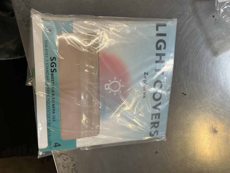 Photo 1 of Zepluron4-Pack Magnetic Fluorescent Light Covers for Ceiling Lights/LED Fixtures - Must-Haves for Teacher Supplies - Decorate Classroom/Home/Office Cubicle - Soften Overhead Lighting?Champagne?