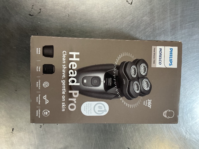 Photo 1 of Philips Norelco Head Shaver Pro 7000 Series - Electric Shaver for Men and Women, 360° Flexing Head & ComfortCut Blades for Clean Shave, Gentle on Skin, Model HS7980/40