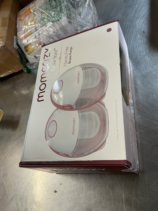 Photo 1 of Momcozy Breast Pump Hands Free Mobile Style | M6, Wearable Breastfeeding Pump Ideal Rhythm for More Milk, DoubleFit Flange More Fit & Discreet with 3 Modes & 9 Levels, 24mm - 2 Pack Cozy Red