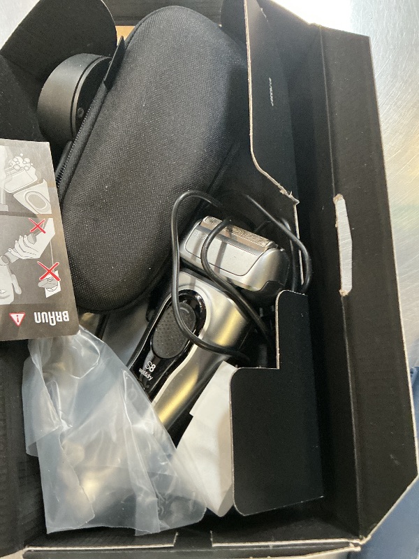 Photo 1 of Braun Series 8 Electric Razor for Men, with 4+1 Shaving Elements & Precision Long Hair Trimmer, Close & Gentle Even on Dense Beards, Wet & Dry Electric Razor with 60min Runtime, 8517s Galvano Silver