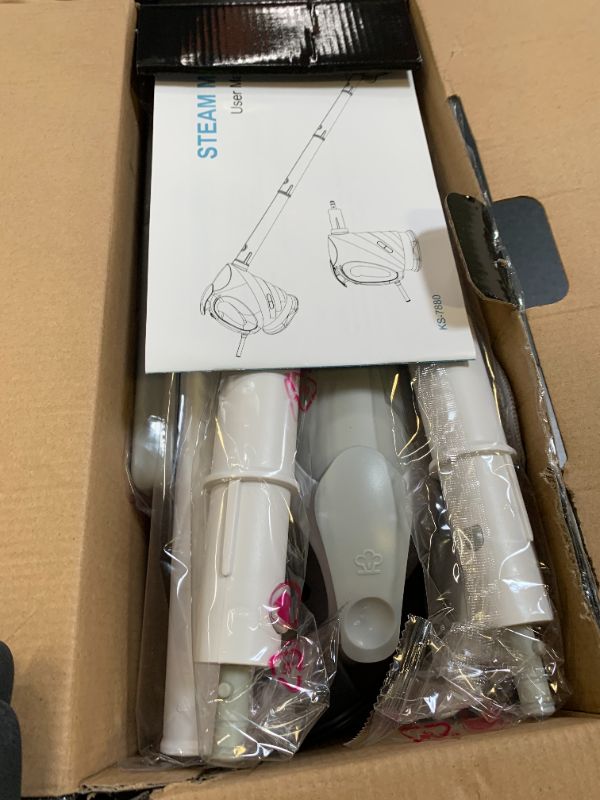 Photo 1 of 10-in-1 Steam Cleaner, Steam Mop & Detachable Handheld Steam Cleaner, 320ml Water Tank, 10s Fast Heating, Portable Steamer for Kitchen, Floor, Tiles, Window, BBQ Grill, Car, Bright White