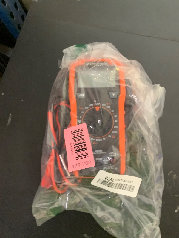 Photo 1 of Klein Tools MM325 Multimeter, Digital Manual-Ranging 600V AC/DC Voltage Tester, Tests Batteries, Current, Resistance, Diodes, and Continuity