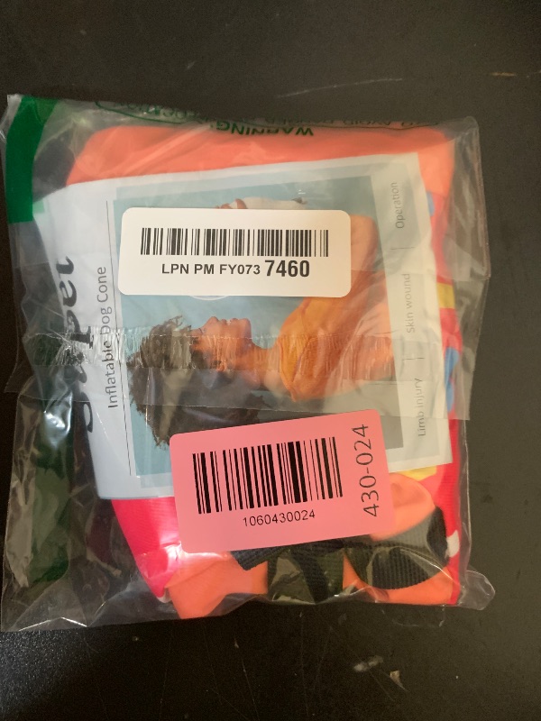 Photo 1 of Supet Inflatable Dog Cone Collar Alternative After Surgery, Doggie Neck Donut Collar Recovery ECollar for Post Surgery, Soft Dog Cone for Small Medium Puppies Cats