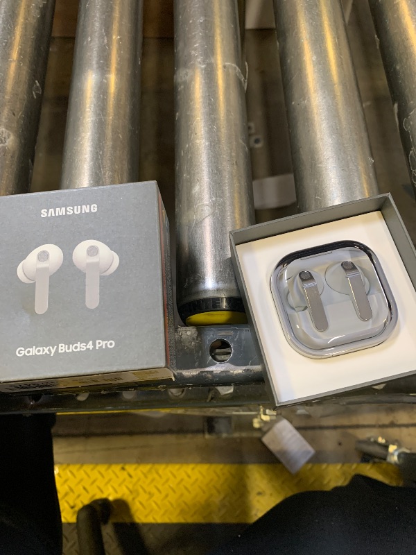 Photo 1 of Samsung Galaxy Buds 4 Pro (2026) AI True Wireless Bluetooth Earbuds, Hi-Res Audio, 2-Way Speaker, ANC 2.0, Optimized Comfort, IP57, Live Translation, White [US Version, 2 Yr Warranty]